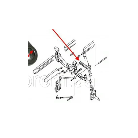 braccio oscillante sx daily iveco 500350373