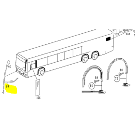 rivestimento montante dx citaro mercedes a6286902100
