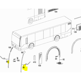 rivestimento montante sx citaro mercedes a6286902000