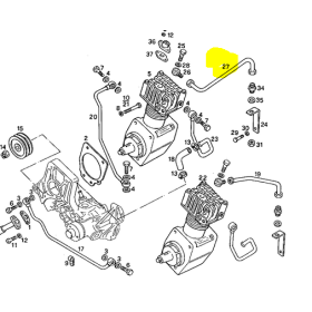 tubo acqua rame compressore iveco 98455782