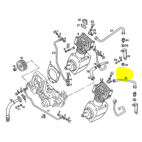 tubo circuito raffreddamento compressore iveco 98456174