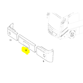 paraurti centrale tourino mercedes a4448850101