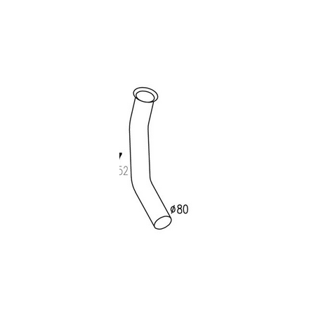 tubo gas di scarico posteriore iveco motore 42004852
