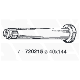 perno filettato per puntoni/barre di reazione trasversale M40x1,5 L 144 iveco 4724473