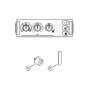 kit manopole per centralina riscaldamento mercedes a0005400383