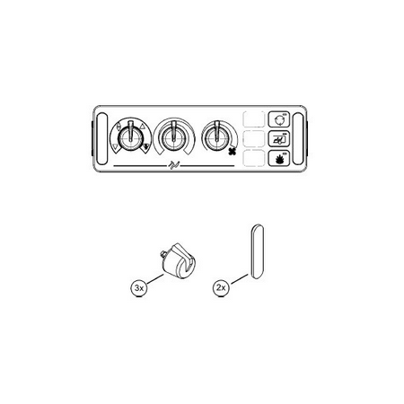 kit manopole per centralina riscaldamento mercedes a0005400383