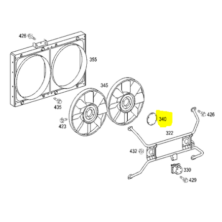 mozzo comando ventilatore citaro mercedes a6285060714