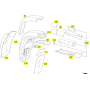 rivestimento braccio specchio mercedes a6298110118