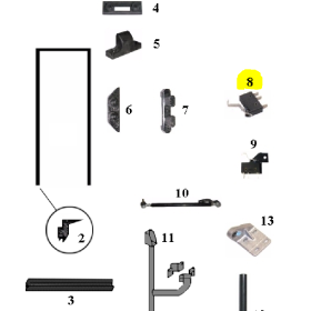 microinterruttore porte 2,5A 12V iveco 8194567 88316512 981127