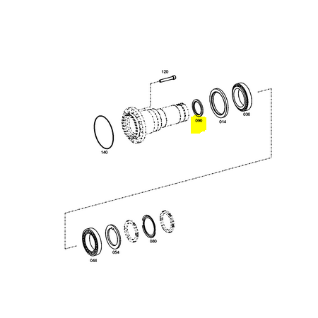 paraolio mozzo posteriore mercedes a0249975547