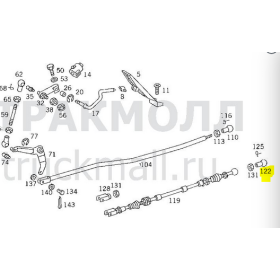 testina tirante acceleratore/livellatrice posteriore mercedes a3099910722