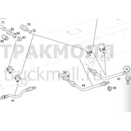tubo flessibile posteriore citaro mercedes a6284200248
