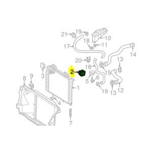 supporto radiatore mercedes a2105040146