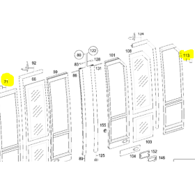 guarnizione porta/finestrino citaro mercedes a0019870656 A6127205703