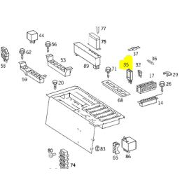 fusibile magnetotermico 5A eta 1170-22 mercedes a0025455334