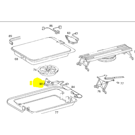 motorino apri botola tourino mercedes a0058202742