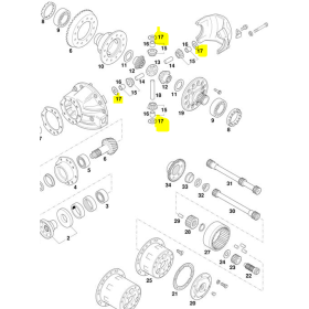 ralla di spallamento satellite differenziale iveco 42062919
