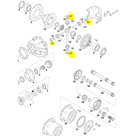 ralla di spallamento satellite differenziale iveco 42062919