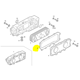 guarnizione scambiatore di calore motore iveco 4843398