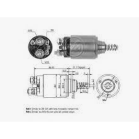 elettromagnete solenoide 3,5-4hp 3 fori 24v bosch 0331402206 iveco 79033664 9959806 9984108