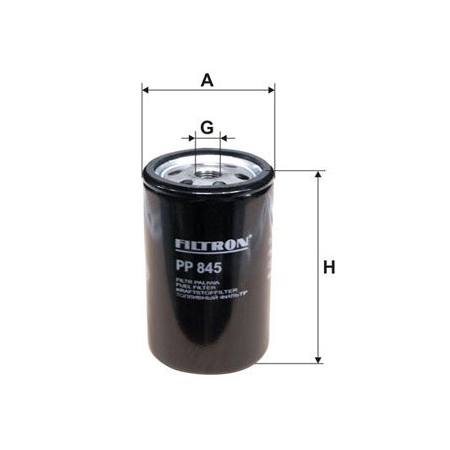 filtro gasolio m16x1,5 62x76x124 scania 1401462 364624  mann wk723/1