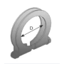 collare di fissaggio scarico 92x120x16 mm  iveco 42075780