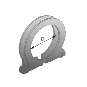 collare di fissaggio scarico 92x120x16 mm  iveco 42075780