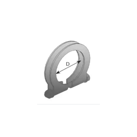 collare di fissaggio scarico 92x120x16 mm  iveco 42075780
