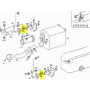 staffa sostegno scarico mercedes a3014910215