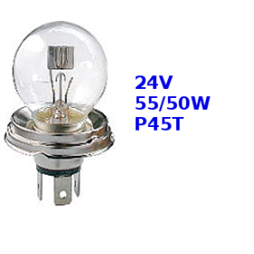 lampada ad incandescenza bilux 24v 55/50w L24v55/50wr2bilux
