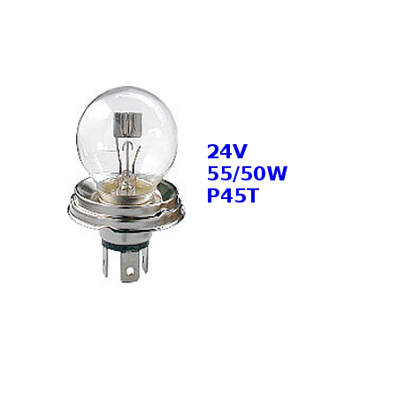 lampada ad incandescenza bilux 24v 55/50w L24v55/50wr2bilux