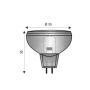 lampada 12volt 20watt alogena dicroica L12v20waldircoica