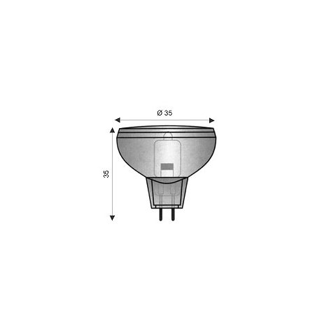 lampada 12volt 20watt alogena dicroica L12v20waldircoica