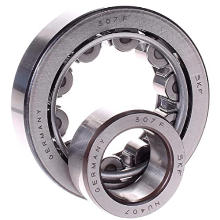cuscinetto una corona cilindrico radiale acciaio 35x100x25 skf nu407