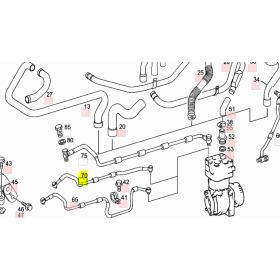 tubazione acqua compressore mercedes a9062033802 A9062037902