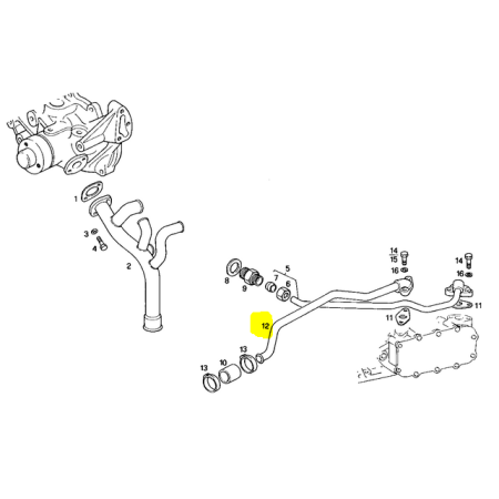 tubo rigido acqua dallo scambiatore iveco 98418659 39121311