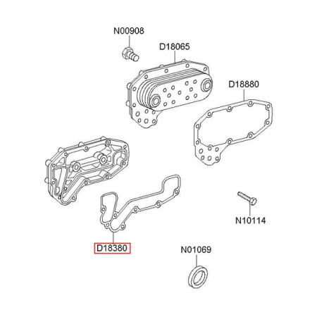 guarnizione radiatore olio/scambiatore mercedes a0001883380