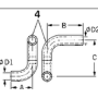 tubo silicone A 120, B 80, D 22, R 45 mercedes a3578328823