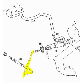 tubo olio cilindro secondario frizione mercedes a9012901813