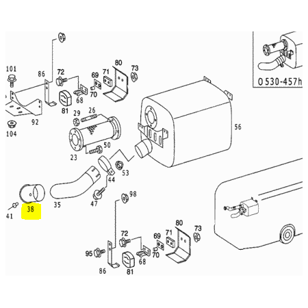 terminale scarico mercedes a3574920814 a3574921314