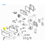 guarnizione di gomma, sigillo del faro mercedes a0018265180