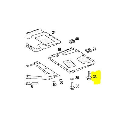 pin di blocco parti di carrozzeria interna mercedes a0009845936