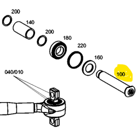 perno braccio guida mercedes a6293320074