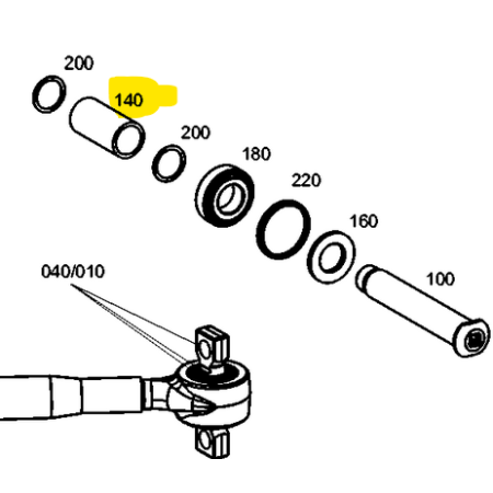 boccola braccio oscillante mercedes a6293320048