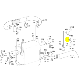 antivibrante in gomma sostegno scarico mercedes a0032371012