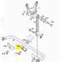 staffa barra stabilizzatrice inferiore anteriore mercedes a9703230021