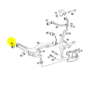 GIUNTO/silentblock BRACCIO DI COMANDO INFERIORE mercedes a4443330027