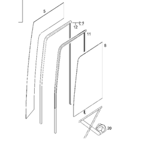cremagliera finestrino a motore tourino mercedes a0006700103
