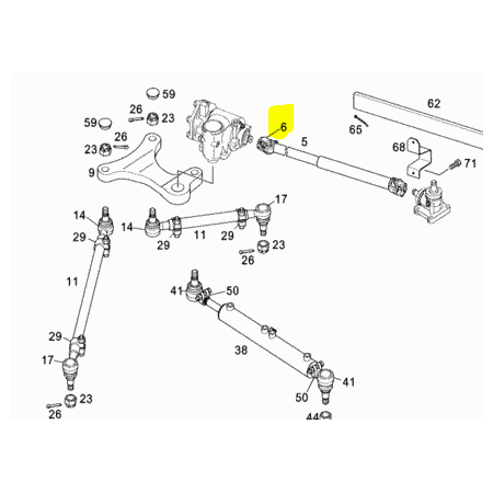 flangia di trasmissione idroguida mercedes a0004112311