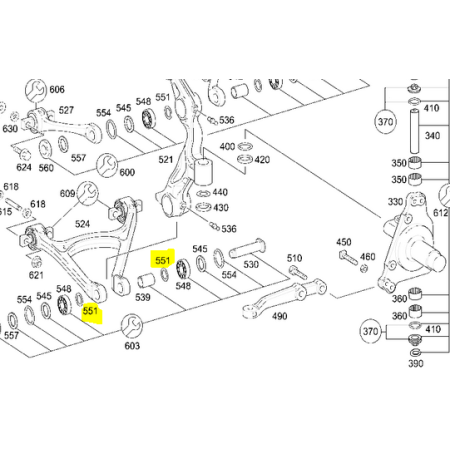 rondella distanziale 1,65mm fuso a snodo mercedes a0003322652
